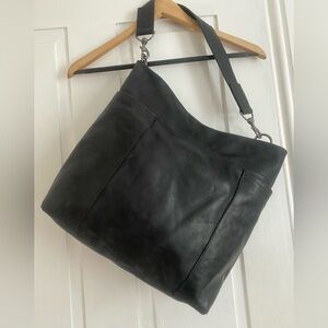 Rough and Tumble Lotus bag in Tumbled black size L